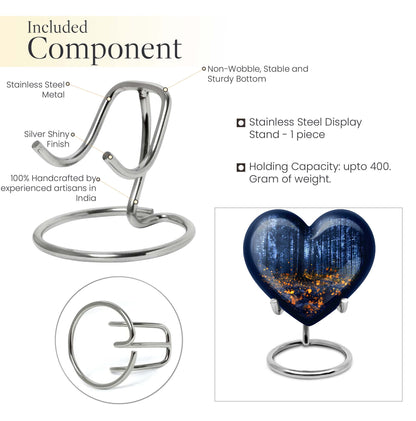 twilight forest heart memorial urn