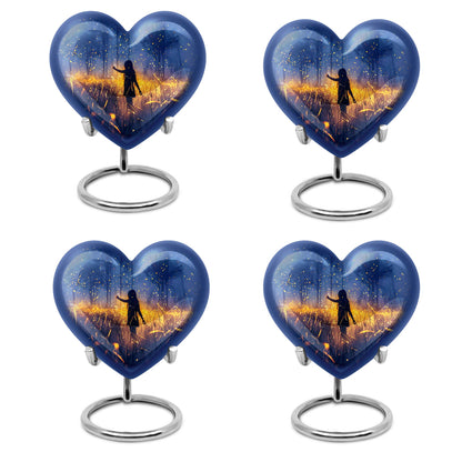 10 inch Twilight Forest Heart Urn, 