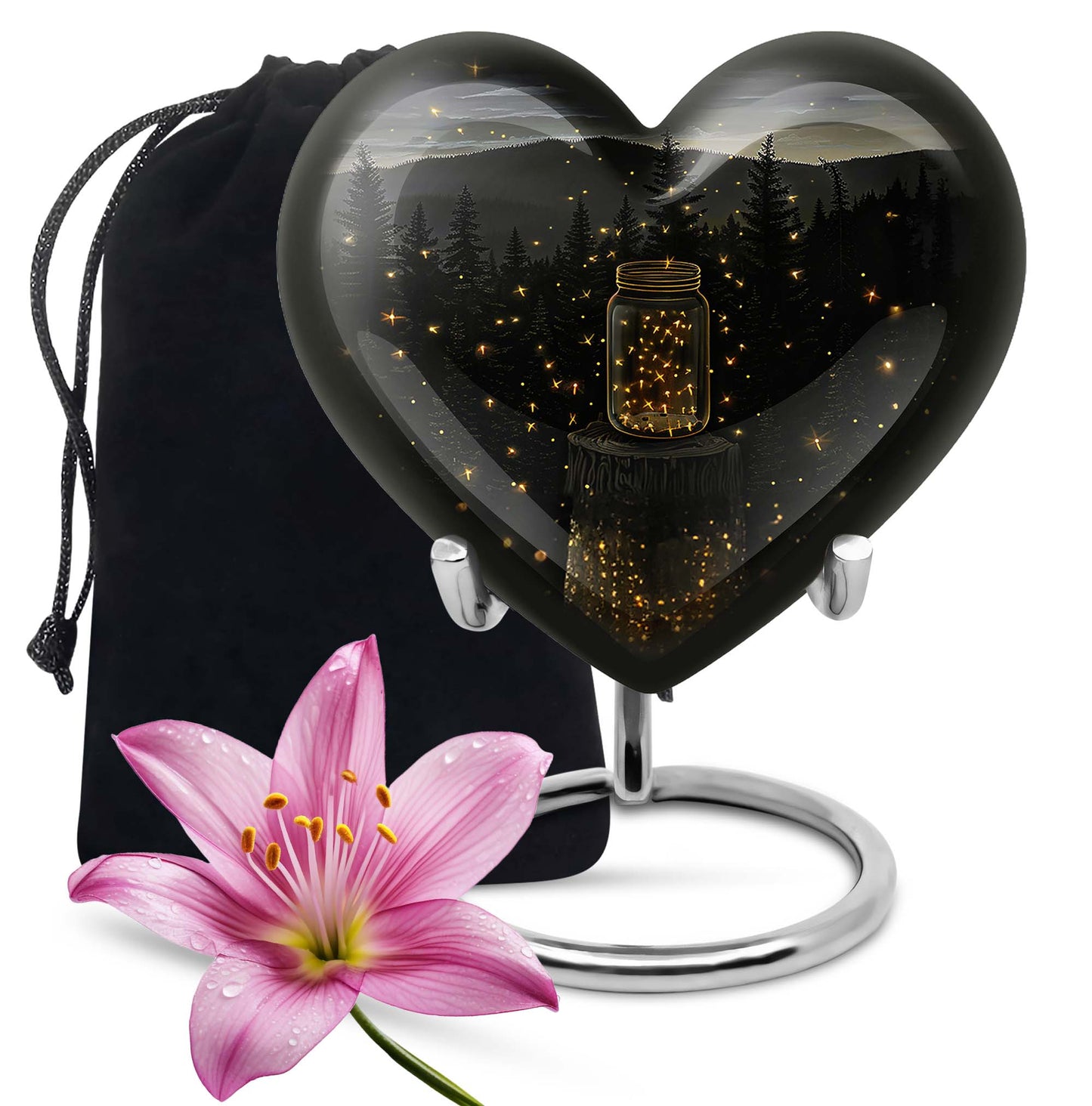 twilight forest heart urn