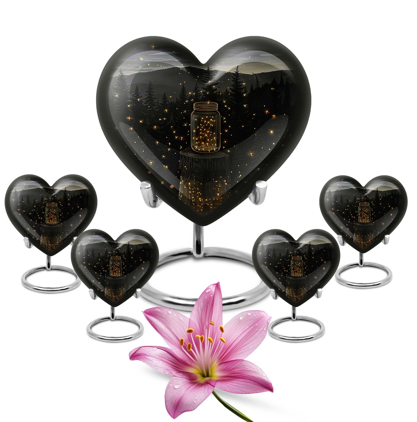 twilight forest heart urn