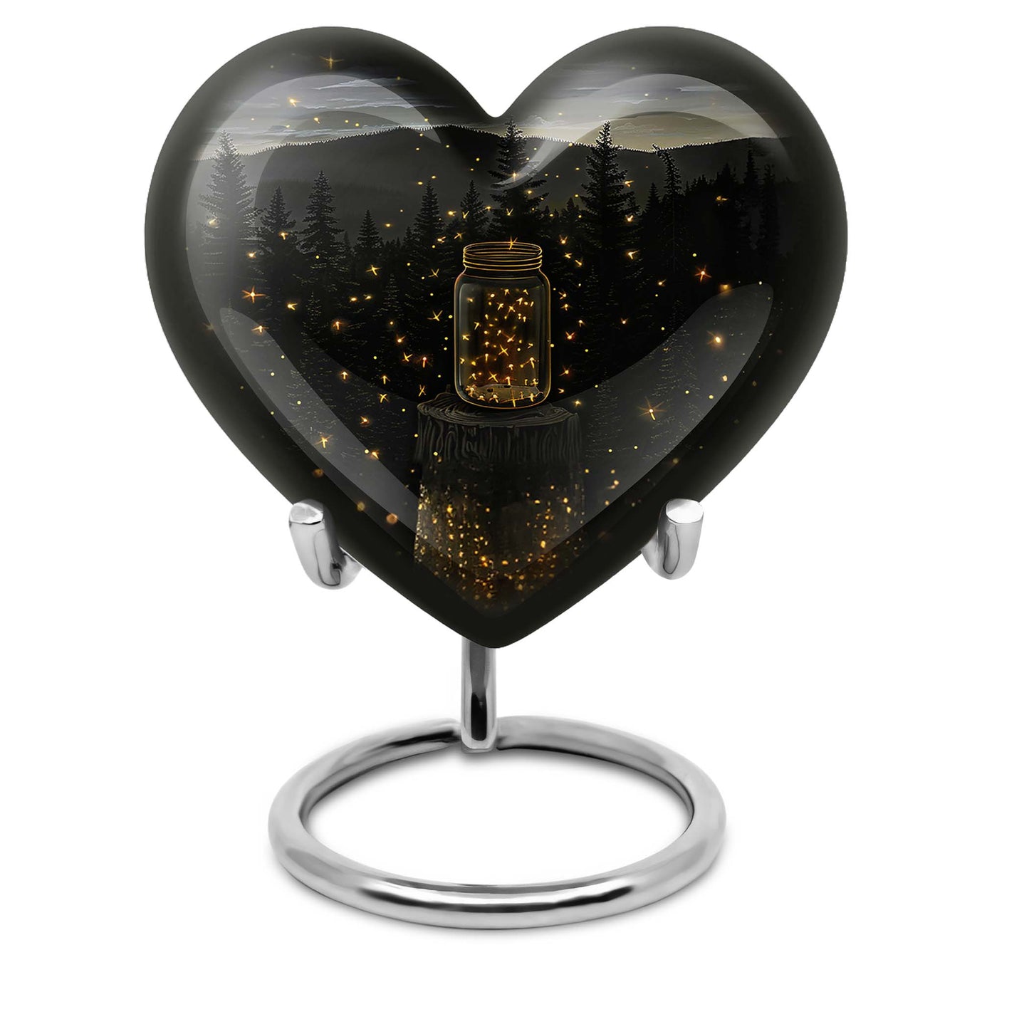 twilight forest heart urn