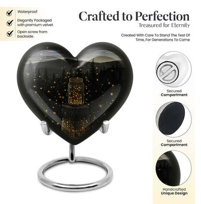 twilight forest heart urn