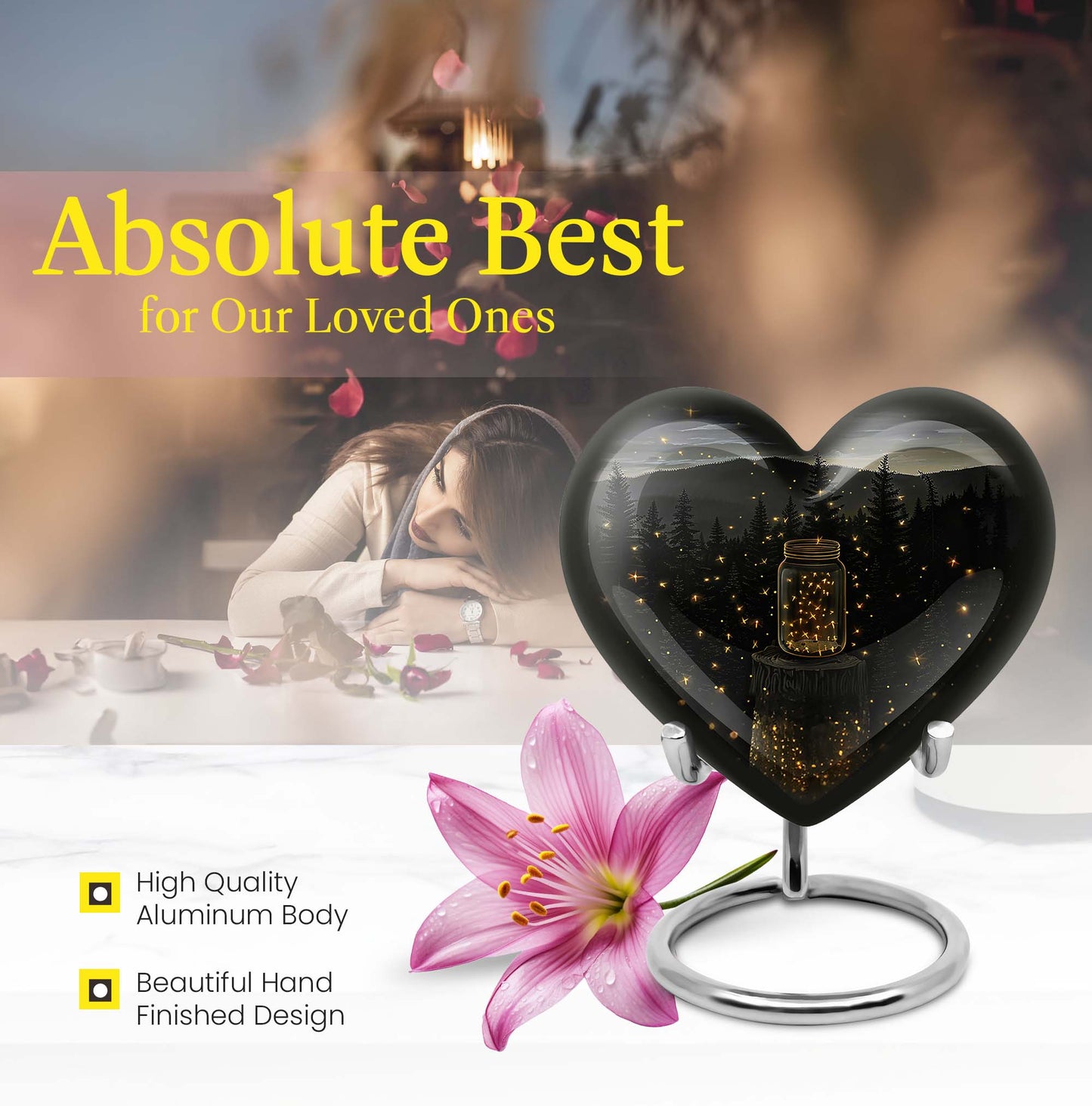 twilight forest heart urn
