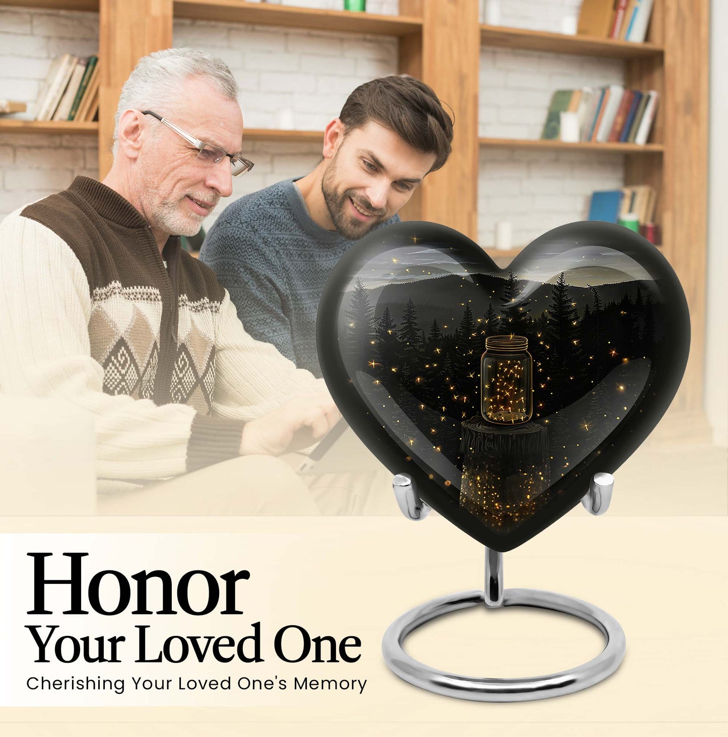 twilight forest heart urn