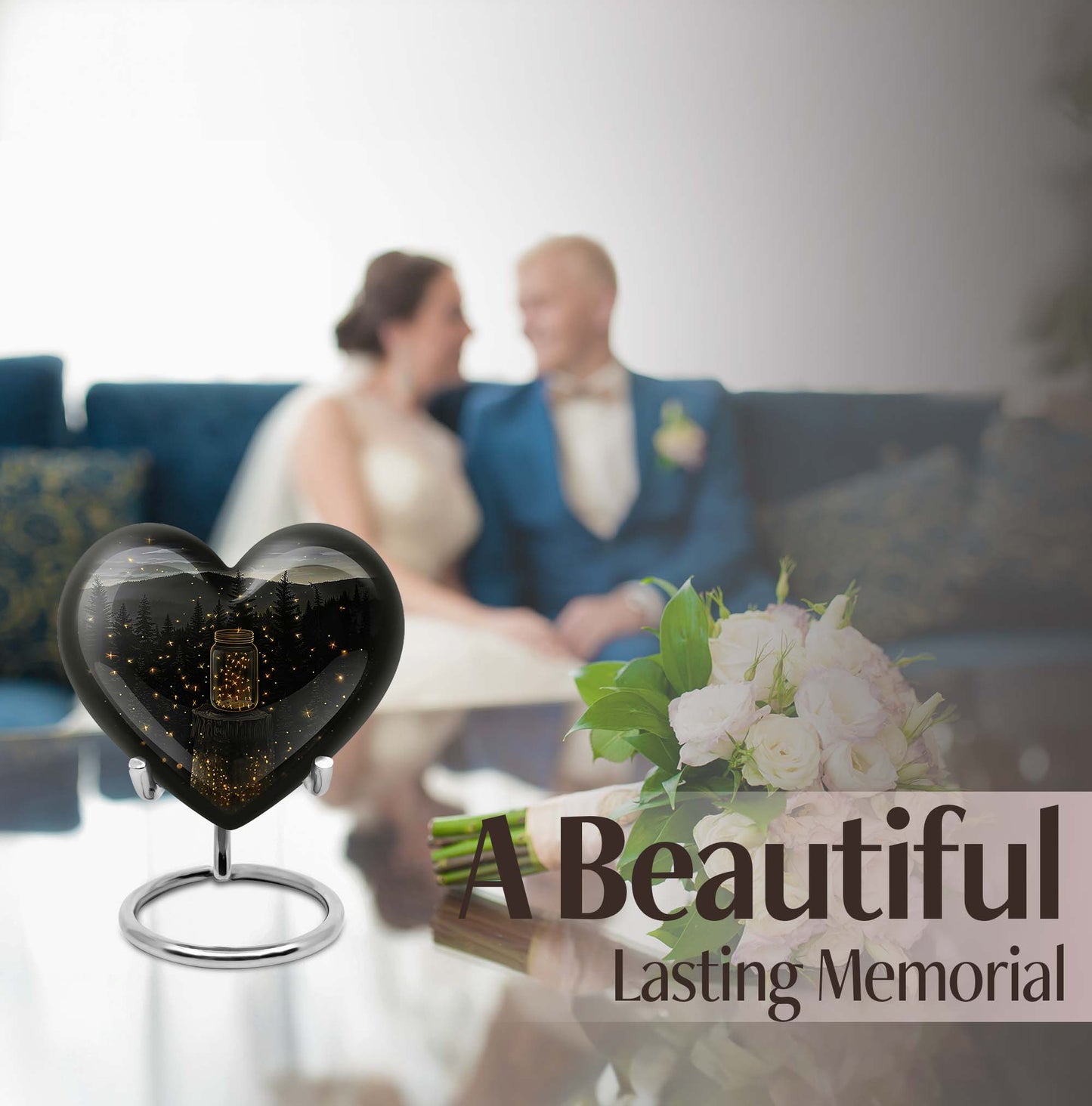 twilight forest heart urn