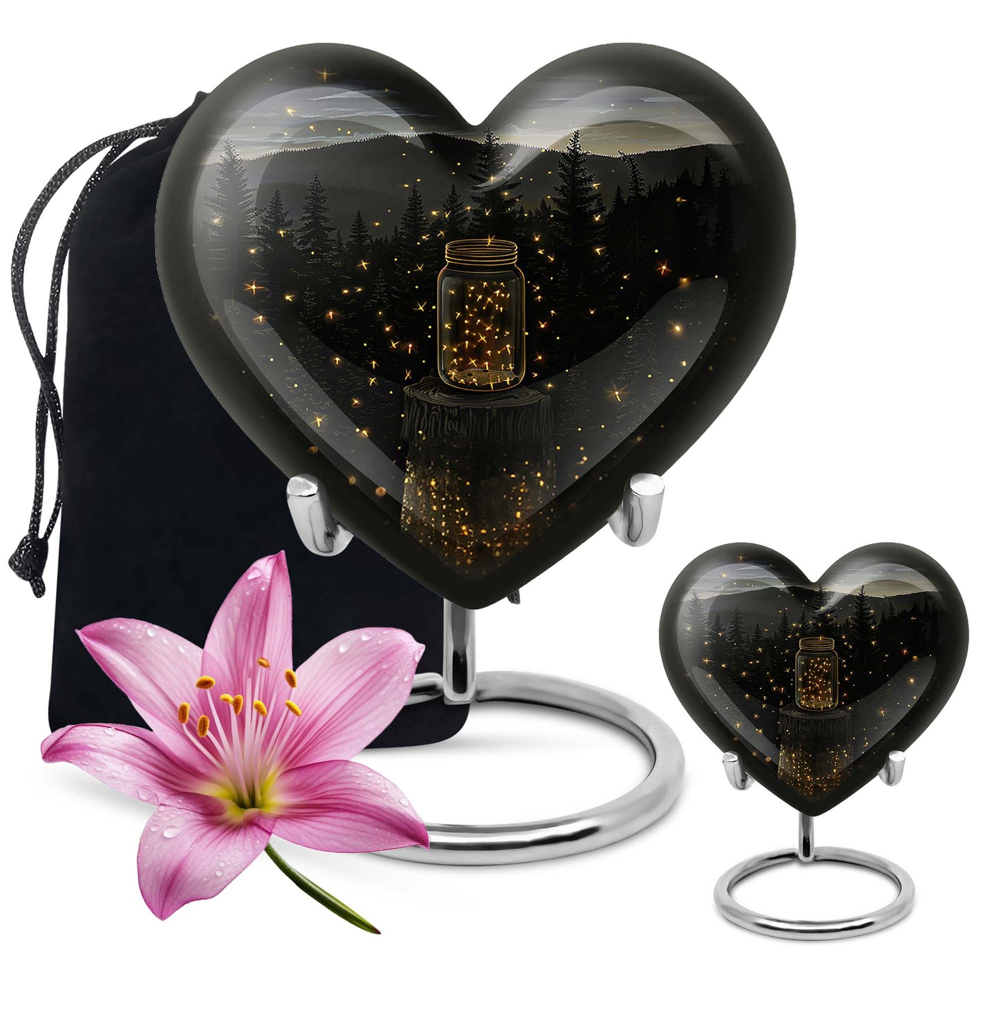 twilight forest heart urn