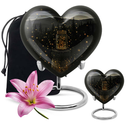 twilight forest heart urn