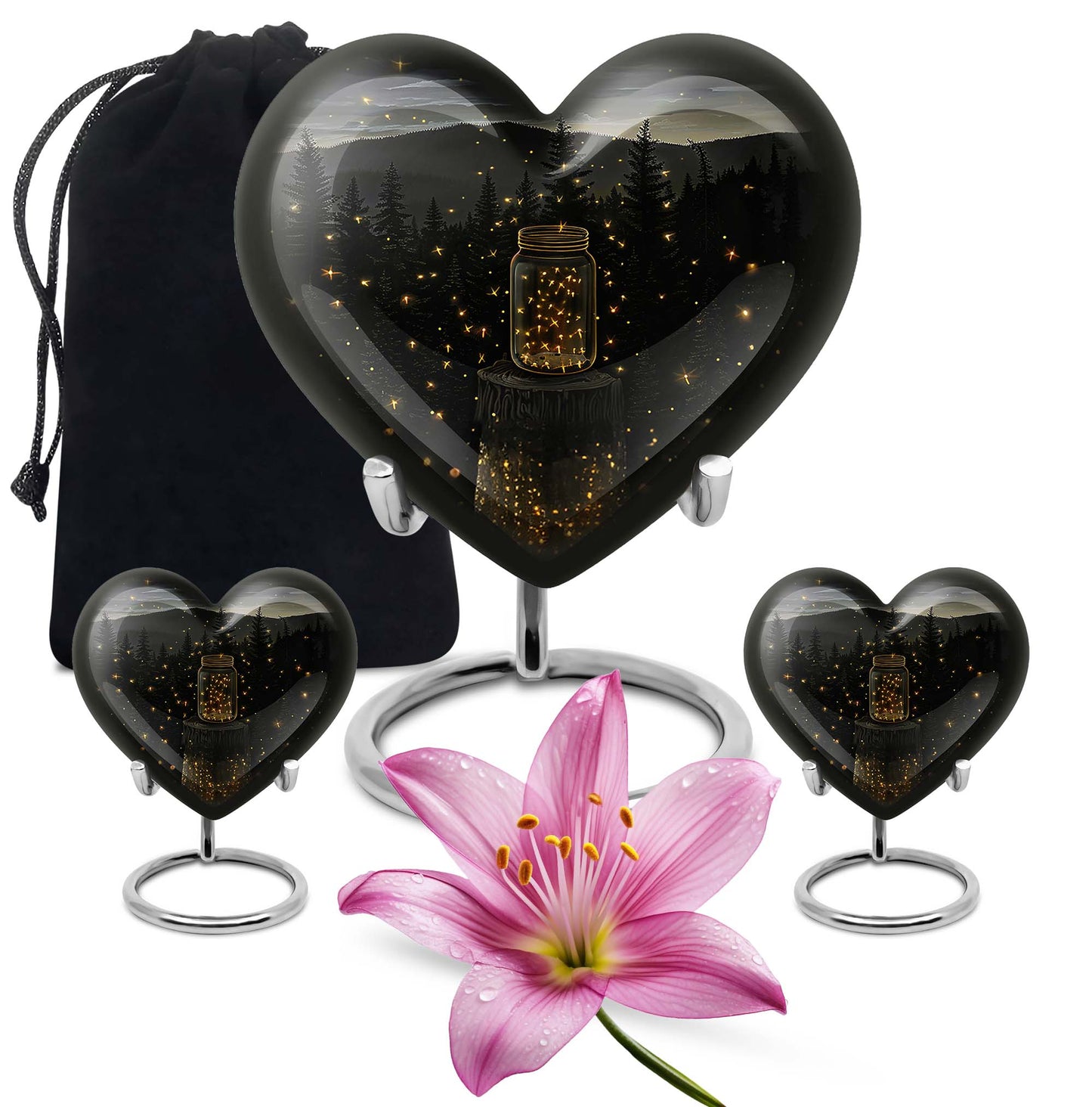 twilight forest heart urn