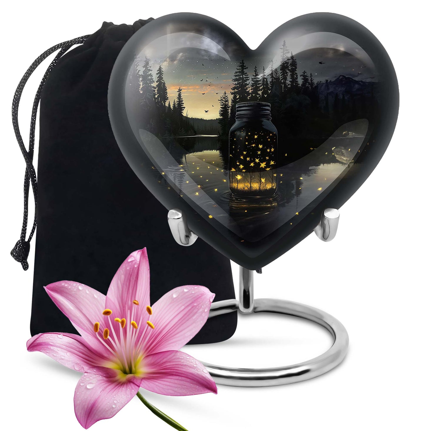 10-inch heart design Honey Pot urn 