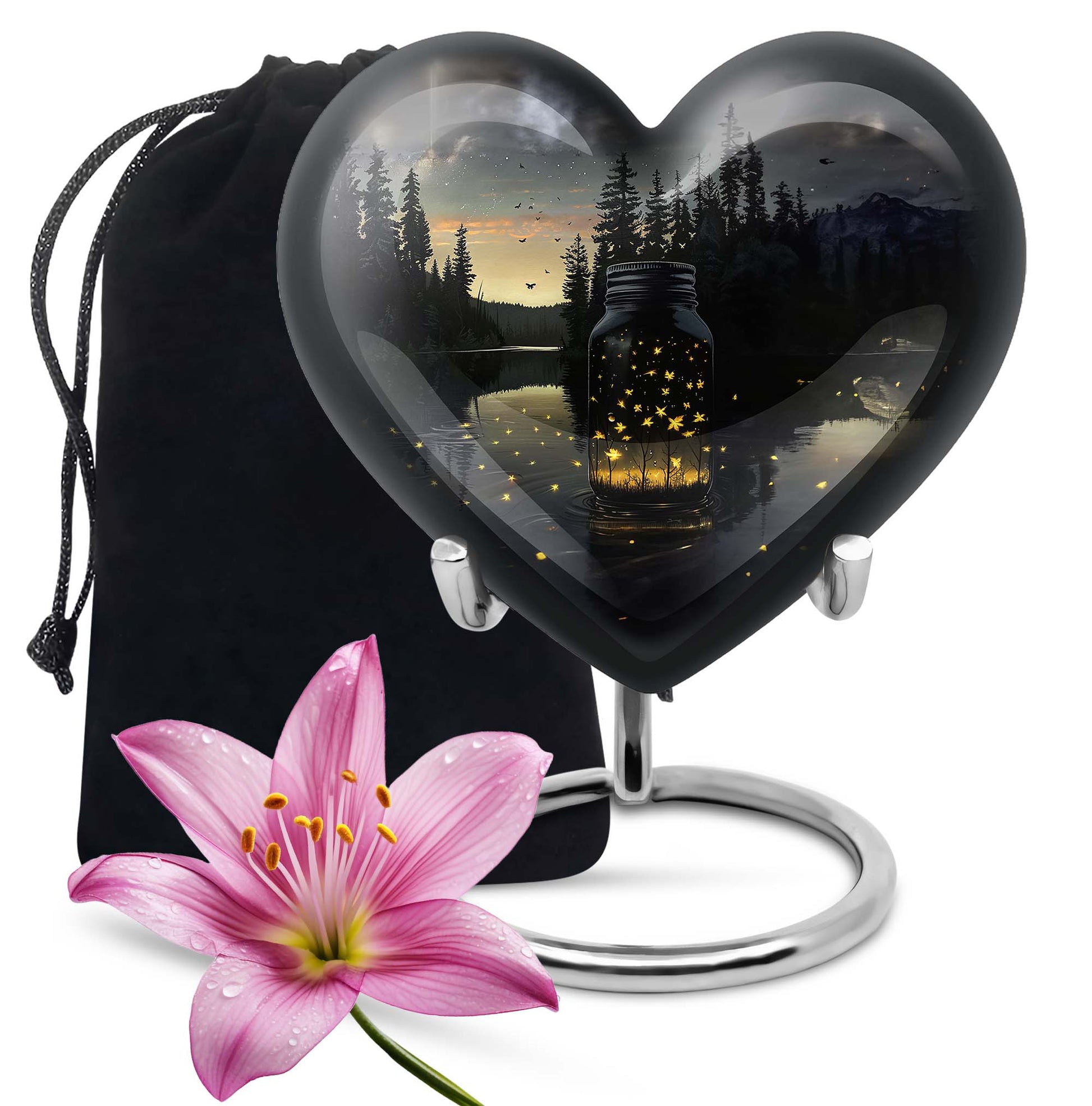 10-inch heart design Honey Pot urn 