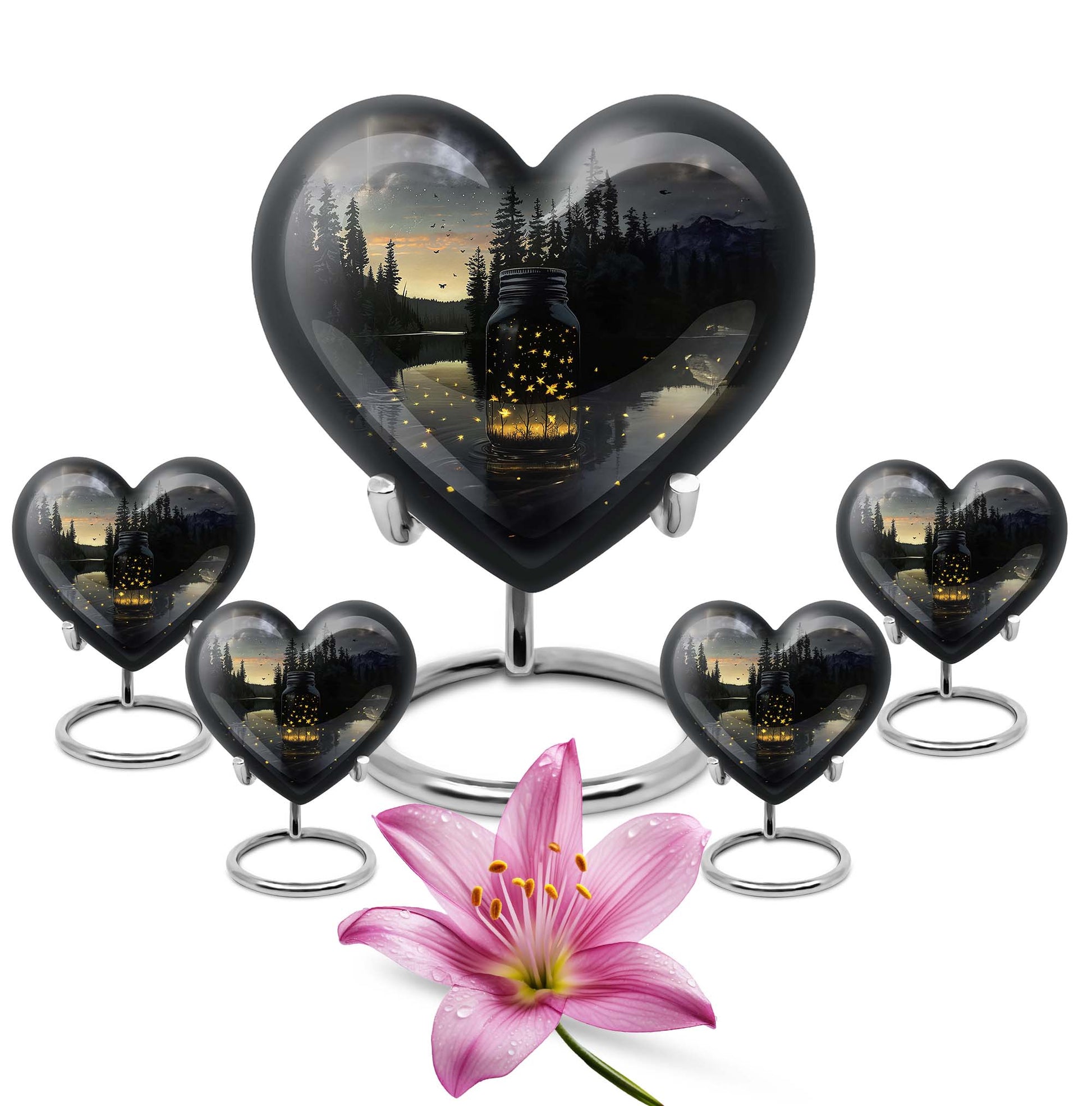 10-inch heart design Honey Pot urn 