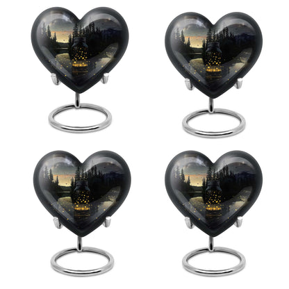10-inch heart design Honey Pot urn 