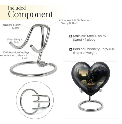 10-inch heart design Honey Pot urn 