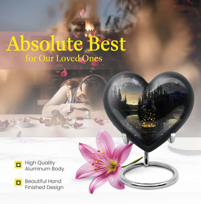 10-inch heart design Honey Pot urn 