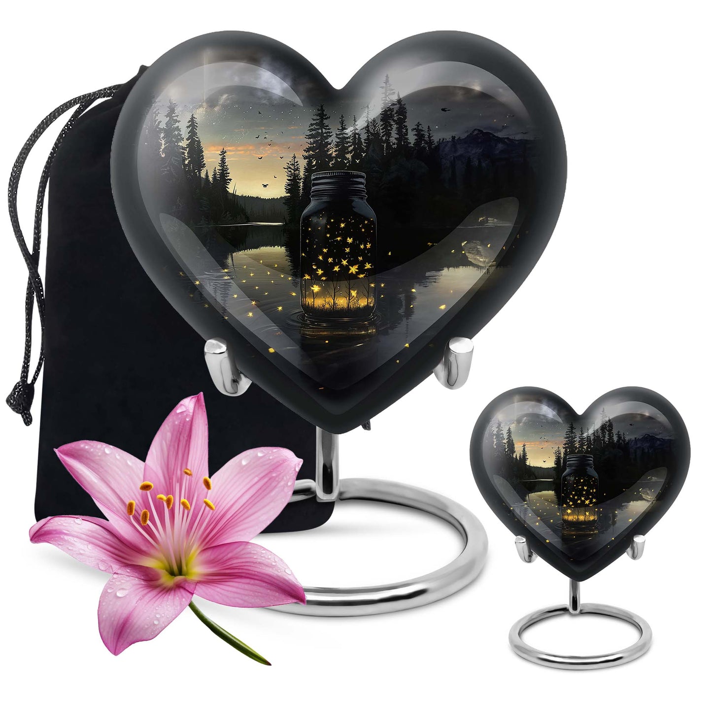 10-inch heart design Honey Pot urn 