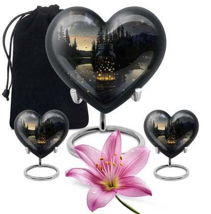 10-inch heart design Honey Pot urn 