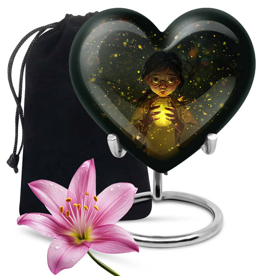  pot urn featuring a heart design