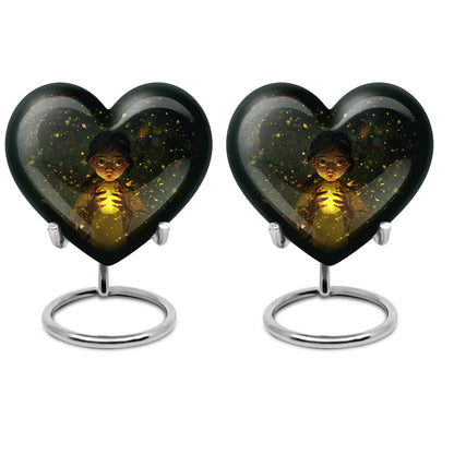  pot urn featuring a heart design