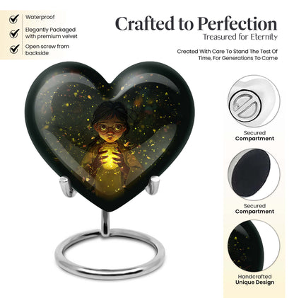  pot urn featuring a heart design