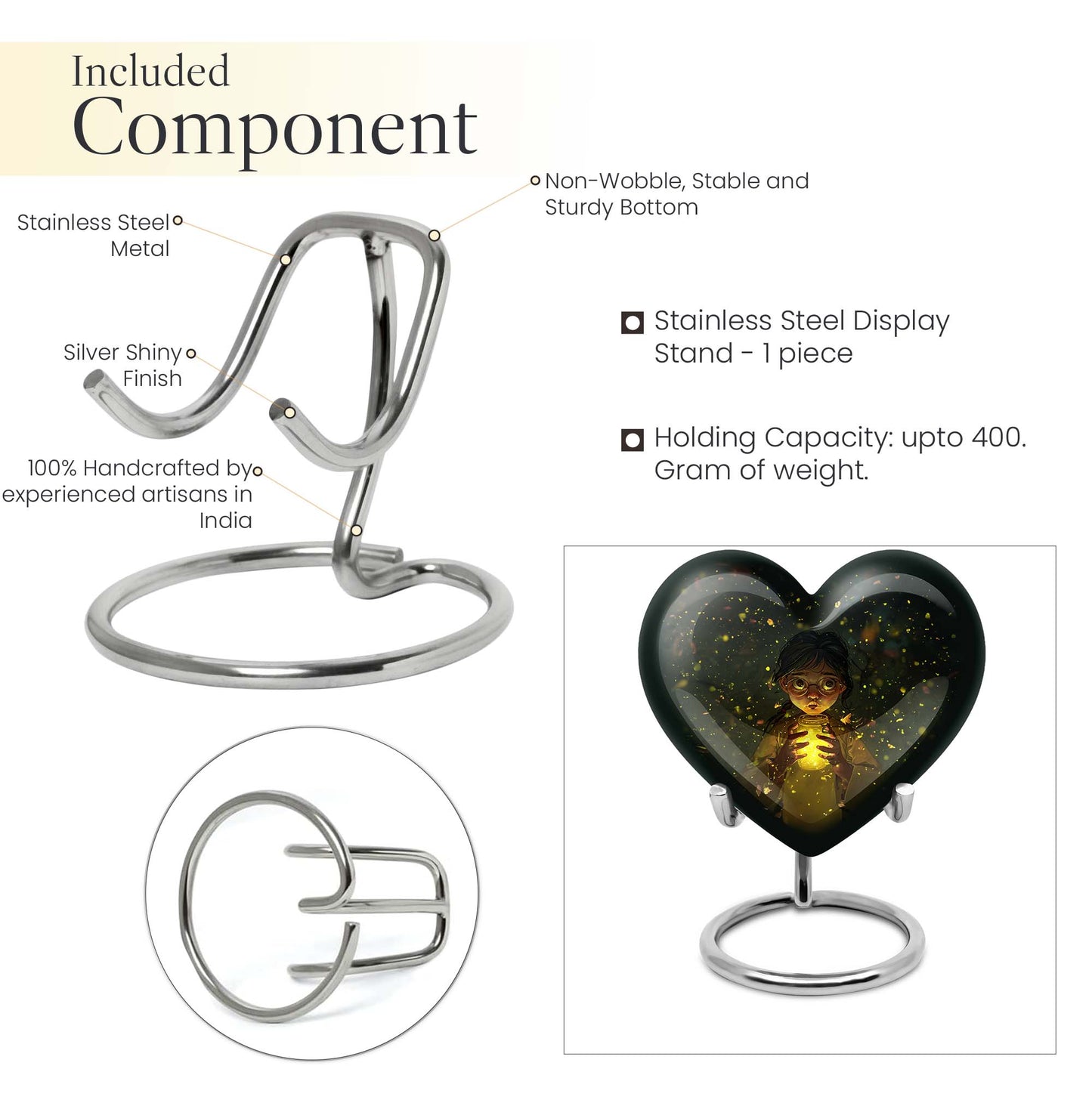  pot urn featuring a heart design