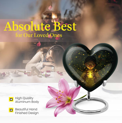  pot urn featuring a heart design