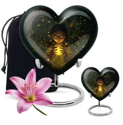  pot urn featuring a heart design