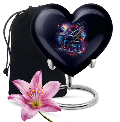 Heart-shaped shark urn