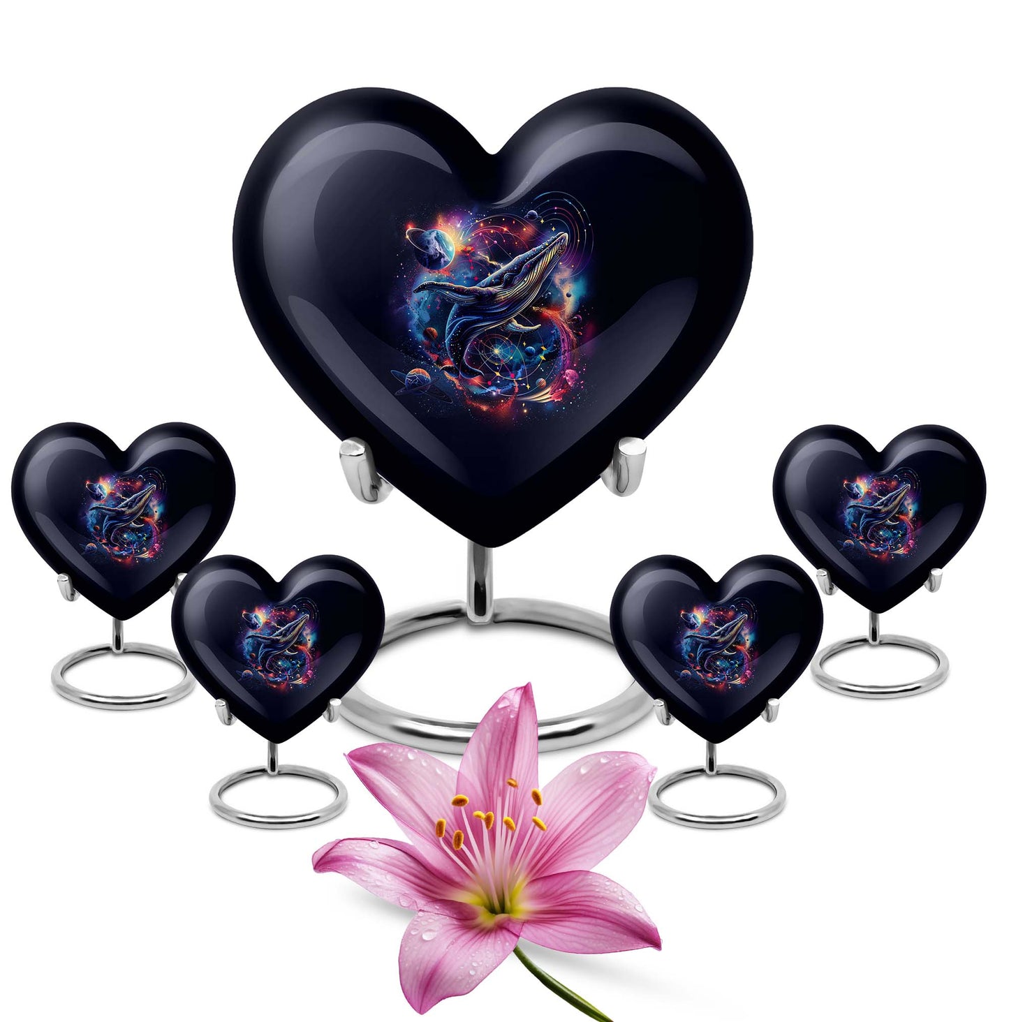 Heart-shaped shark urn