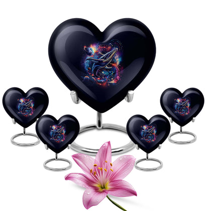 Heart-shaped shark urn