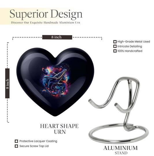 Heart-shaped shark urn