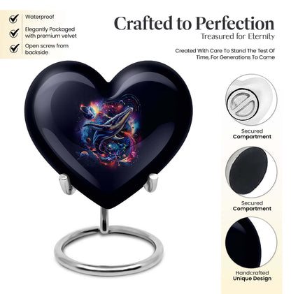 Heart-shaped shark urn