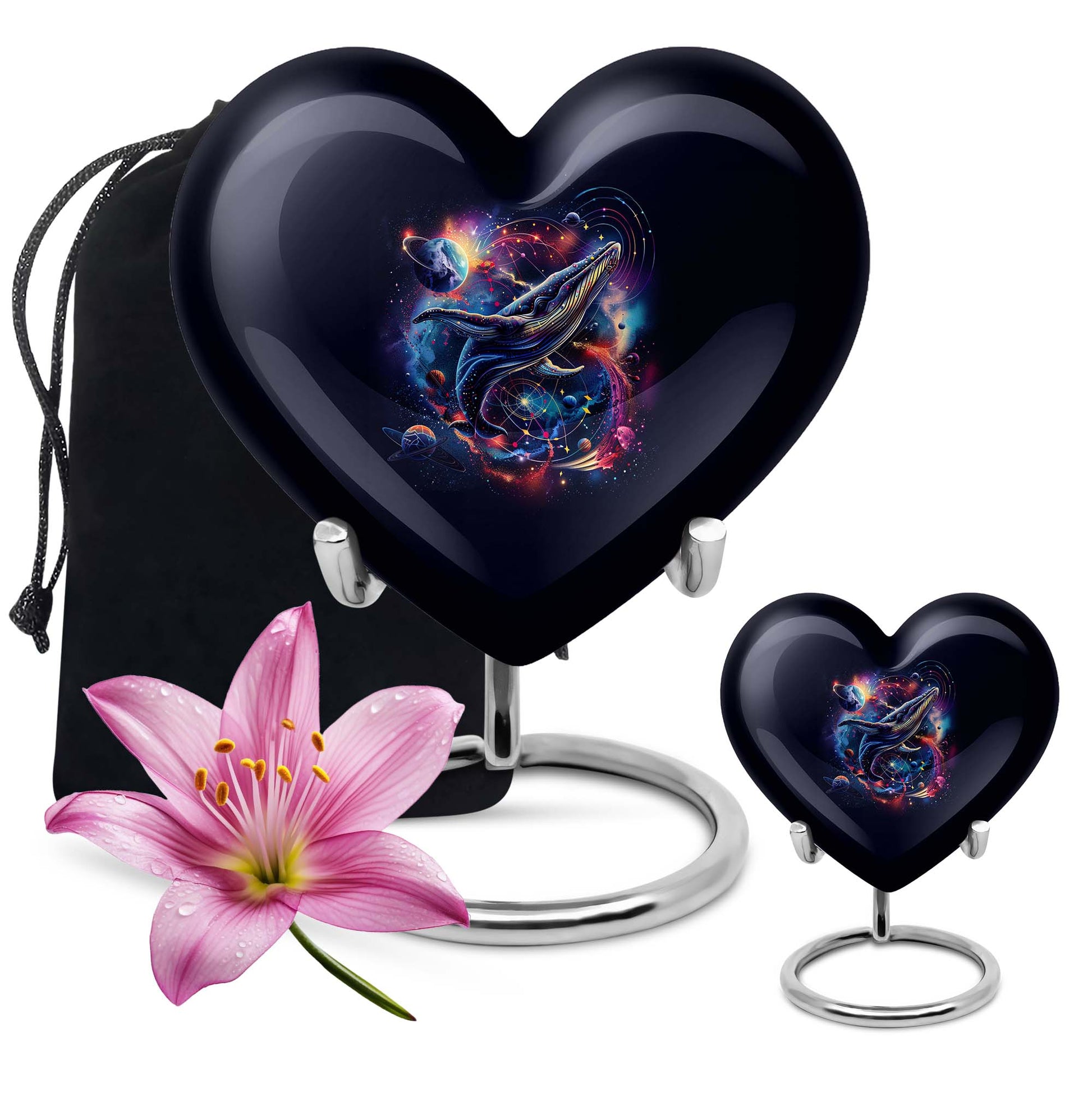 Heart-shaped shark urn