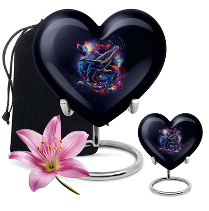 Heart-shaped shark urn
