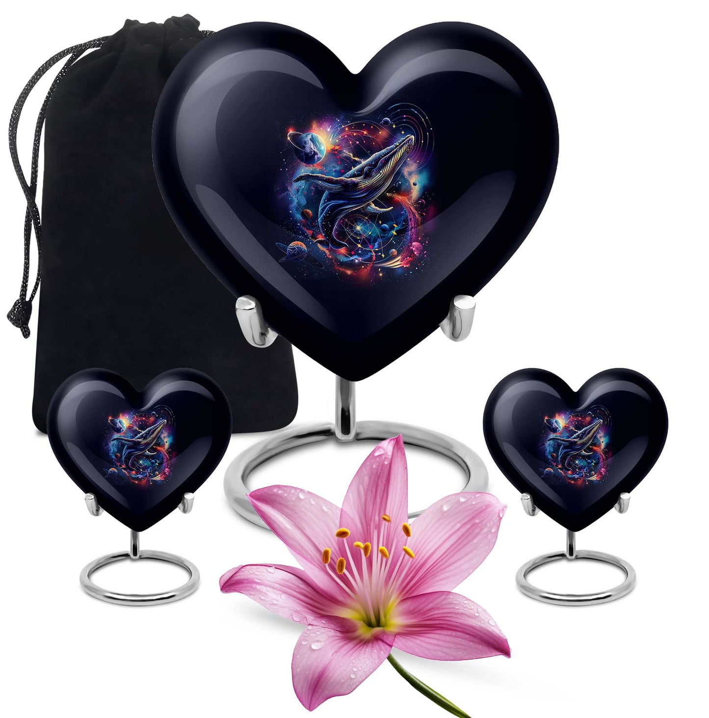 Heart-shaped shark urn