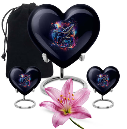 Heart-shaped shark urn