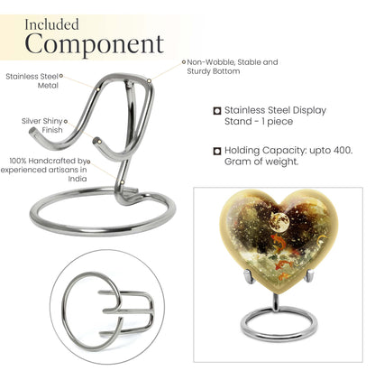  heart-shaped fish urn for ashes