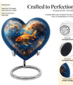 heart-shaped fish urn
