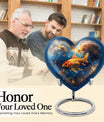 heart-shaped fish urn
