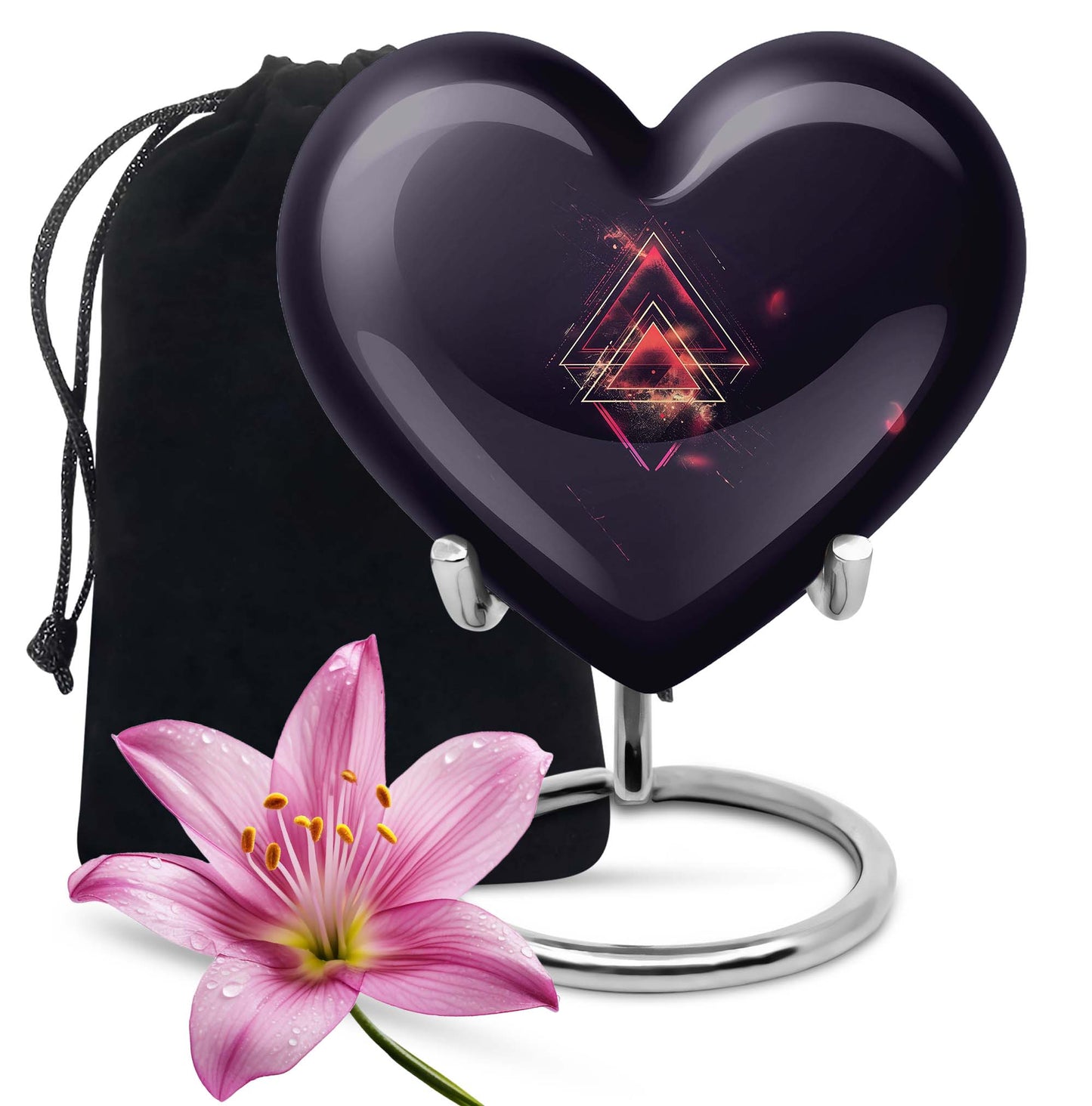 catholic heart urn for human ashes