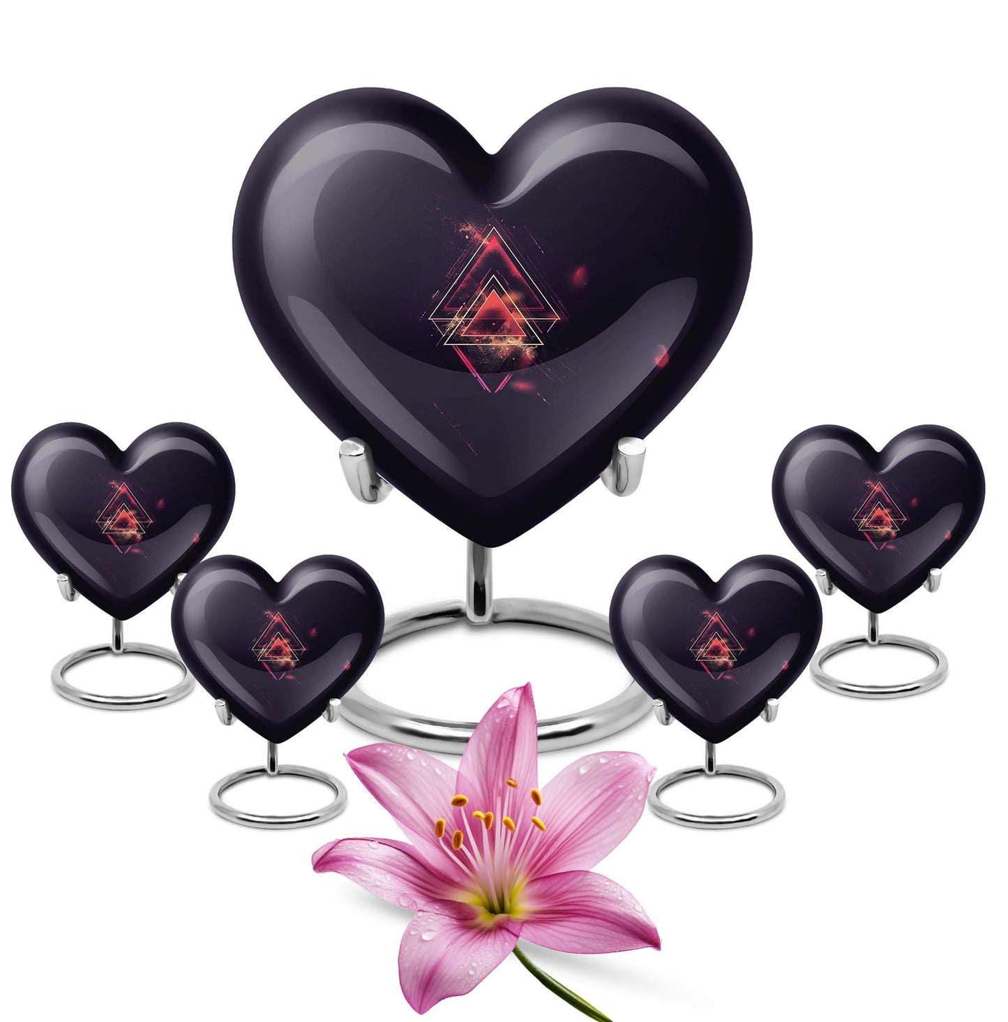 catholic heart urn for human ashes