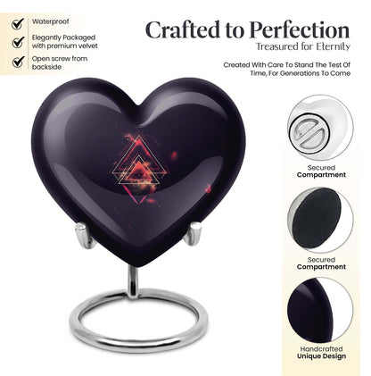 catholic heart urn for human ashes