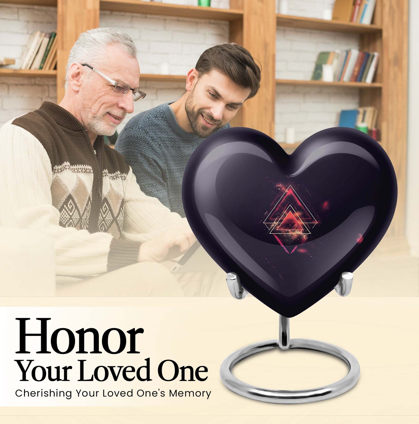 catholic heart urn for human ashes