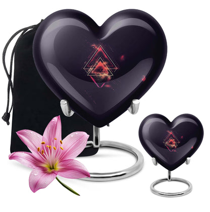catholic heart urn for human ashes