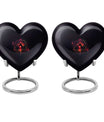 10-inch catholic cremation dad urn in heart design