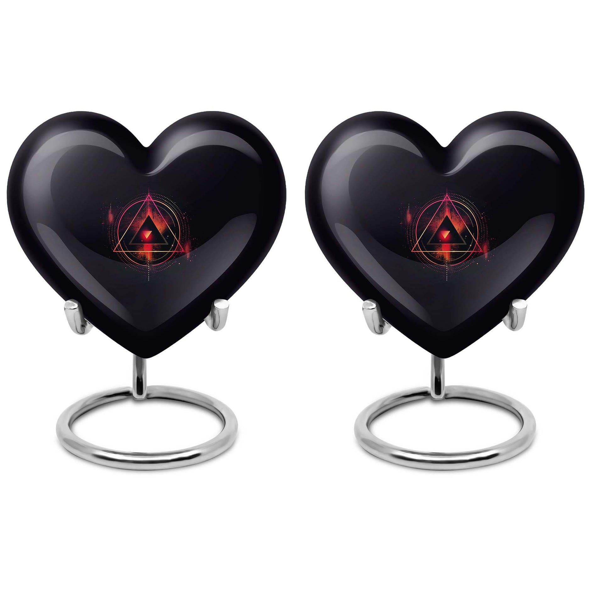 10-inch catholic cremation dad urn in heart design