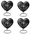 10 inch heart-shaped catholic urn for burial funeral,