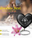 10 inch heart-shaped catholic urn for burial funeral,