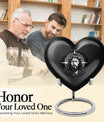 10 inch heart-shaped catholic urn for burial funeral,