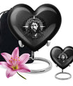 10 inch heart-shaped catholic urn for burial funeral,