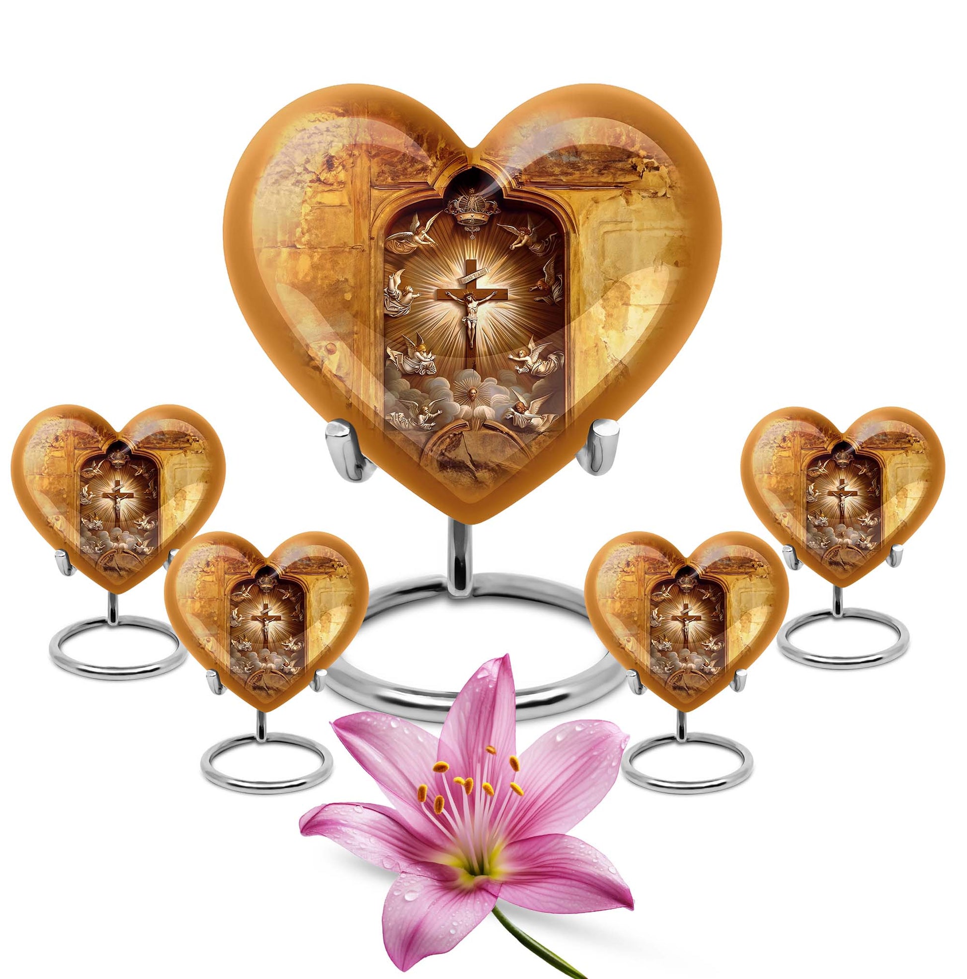  catholic urn made of for burial custom, 